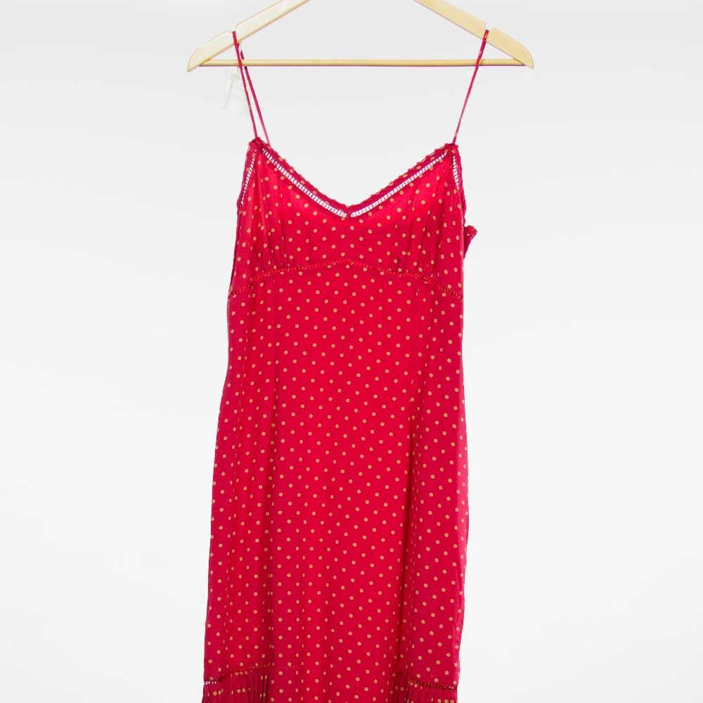 Betsey Johnson Size M Polka Dot Slip Dress